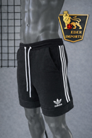 Short Moletom Adidas Retrô Preto