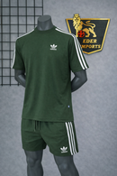 Conjunto Adidas Retrô Verde Escuro